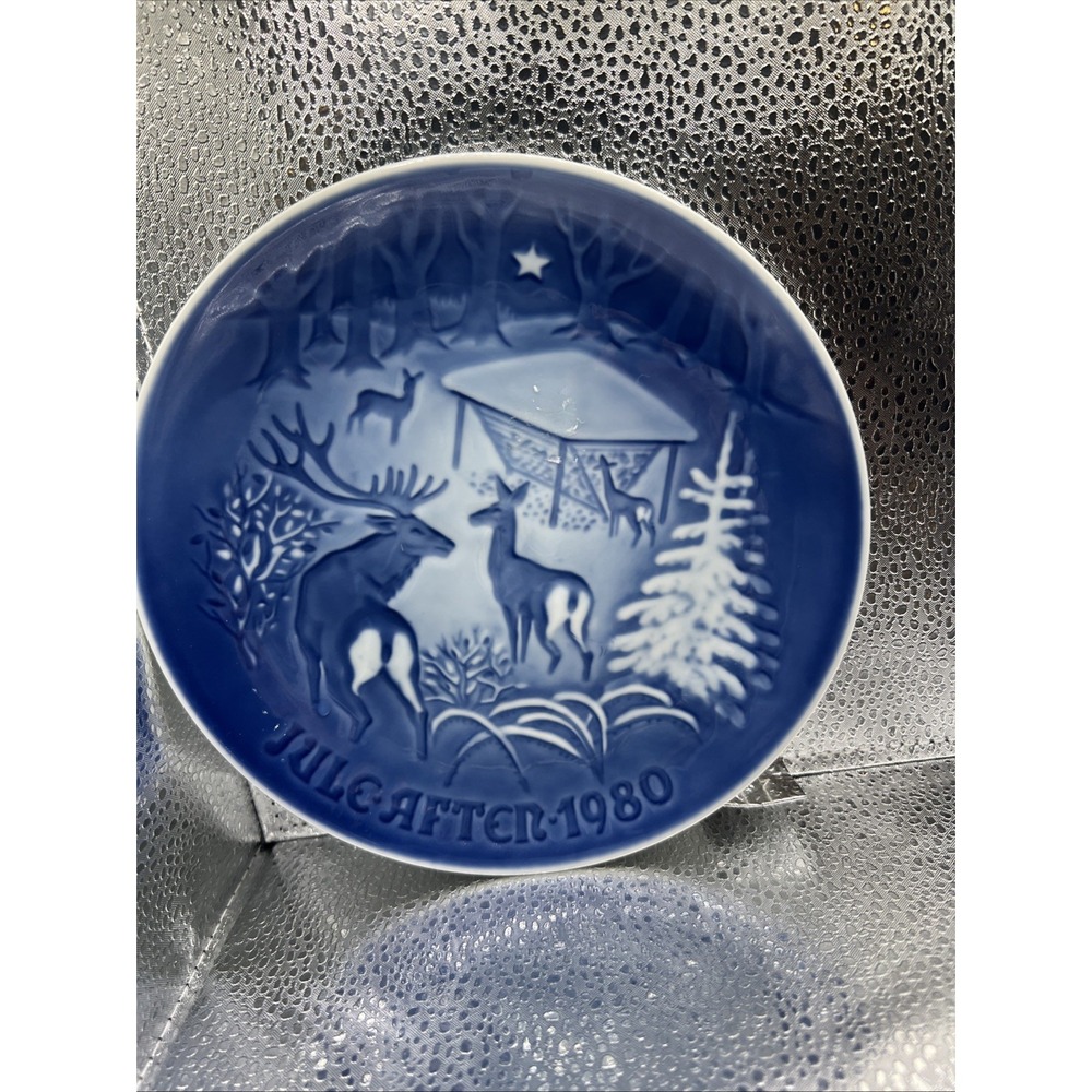 Bing & Grondahl 1980‎ Christmas Plate – Excellent Condition